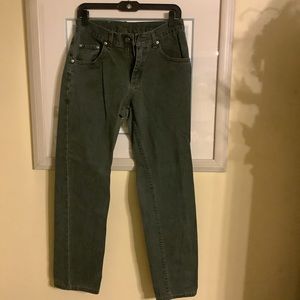 Mens Lee Jeans in Green size 30 x 30